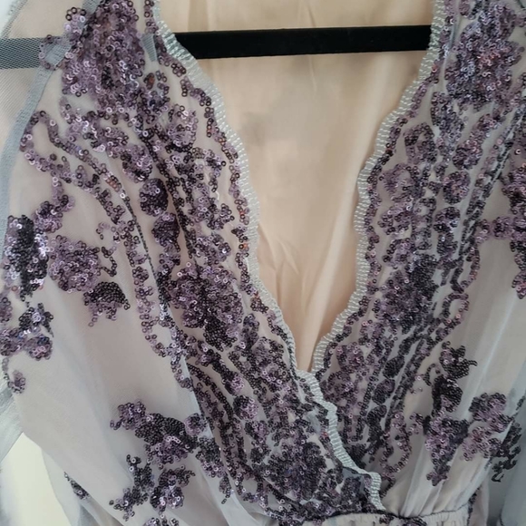 Purple sequin romper - Picture 4 of 7